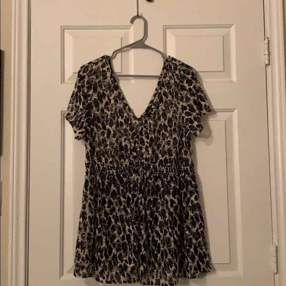 Torrid Cheetah/Leopard print shirt.
